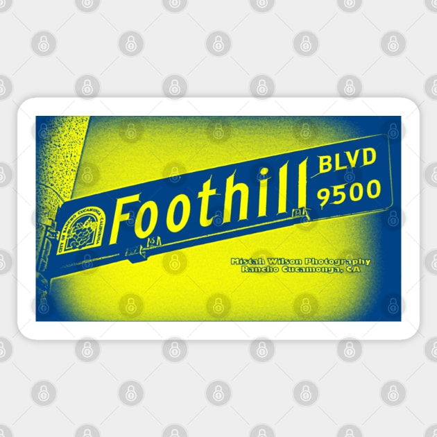 Foothill Boulevard, Rancho Cucamonga, California by Mistah Wilson Sticker by MistahWilson